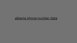 albania phone number data