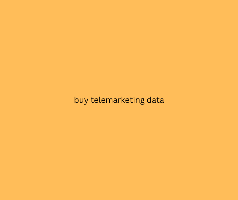 buy telemarketing data